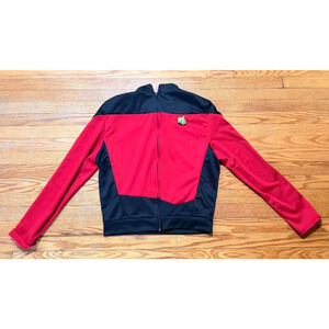 Star Trek Voyager DS9 Command Red Uniform Jacket XL w/ Combadge Pin Paramount